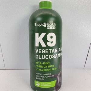 Liquid Health Pets K9 Vegetarian Glucosamine Hip Joint Formula Dogs 32oz 09/27